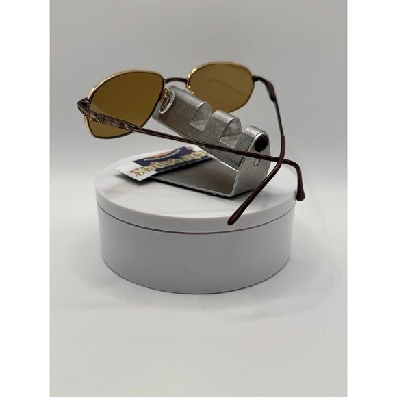 NEW Vintage Sunglasses | Non RX | Narrow Style | Brown & Gold | Zeiss | #870 - Picture 6 of 10